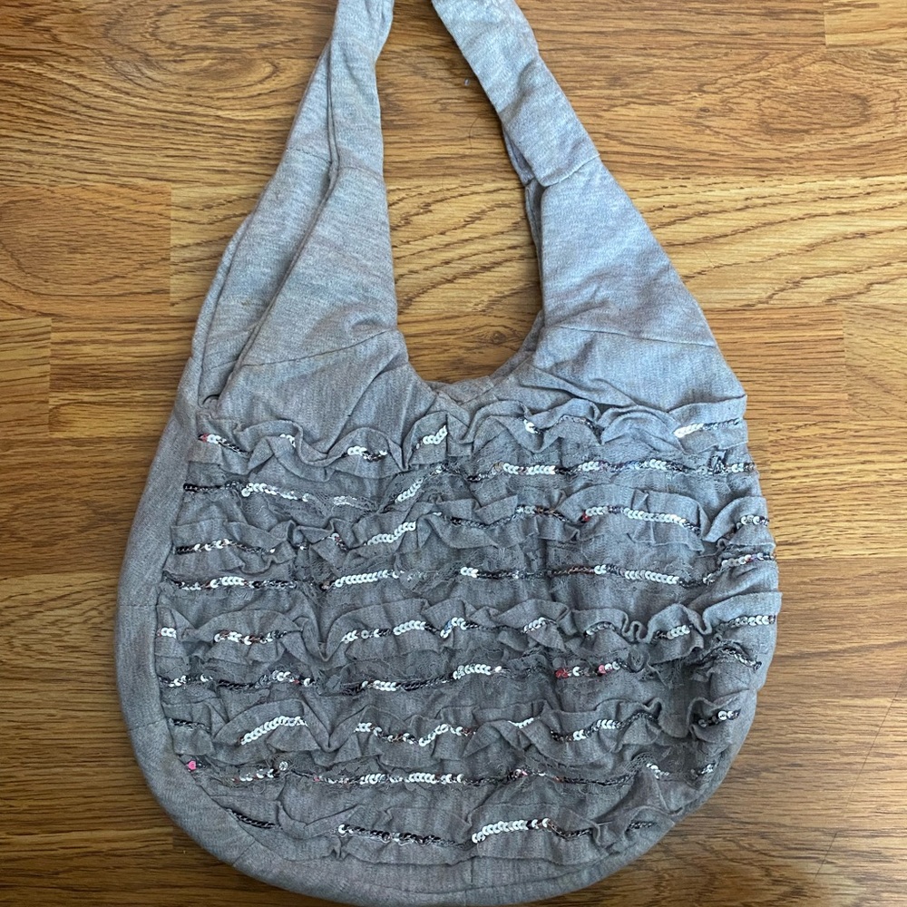 Grey Sparkle Purse
